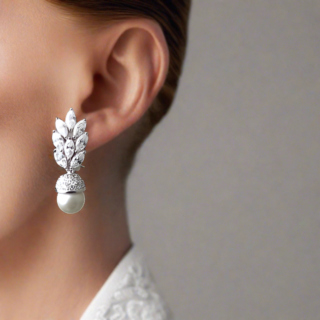 vintage bridal earrings