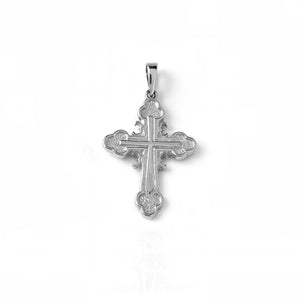 white gold baby serbian orthodox cross