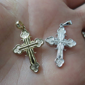 yellow and white gold baby serbian crosses