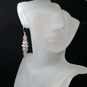 cubic zirconia cz jewelry modern gold statement earrings