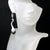 elegant silver statement earrings