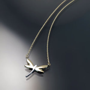 Gold Dragonfly Necklace