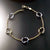 Gold jewelry delicate two tone bracelet
