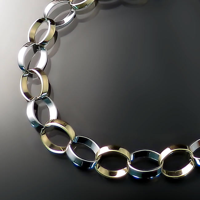 delicate gold link bracelet