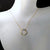 interlocked circle pendant necklace gold