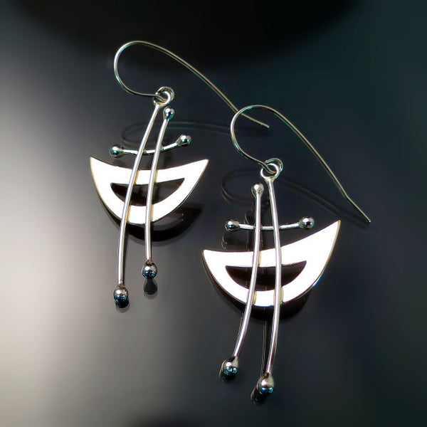 Gold Statement Earrings Unique Jewelry Collection Artistic Designs Zoran Designs