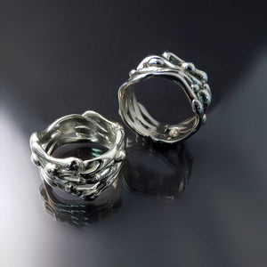 Organic Sterling Silver Rings