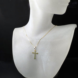 orthodox gold cross and chain