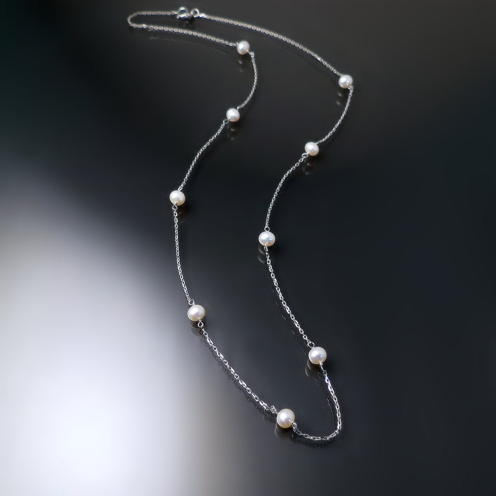 Pearl Station Necklace