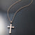 real solid gold Orthodox cross necklace