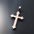 real solid gold orthodox cross pendant