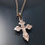 Rose Gold Orthodox Cross Necklace