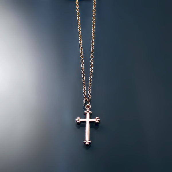 Childrens gold cross pendant new arrivals
