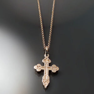 rose gold orthodox crosses and chains