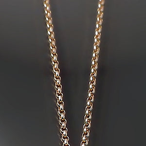 rose gold rolo chain