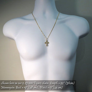 orthodox cross necklace solid gold