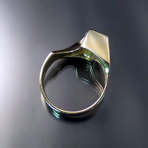 sculptural ring tension setting