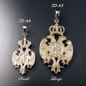 Serbian eagle coat of arms pendants