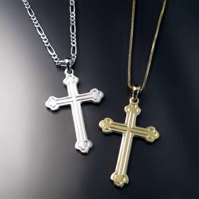 Buy XUANPAI Orthodox Cross Pendant Christian Symbol Stainless Steel  Byzantine Cross Necklace Russian Cross Emblem Suppedaneum Cross Sign for Men  Online at desertcartINDIA
