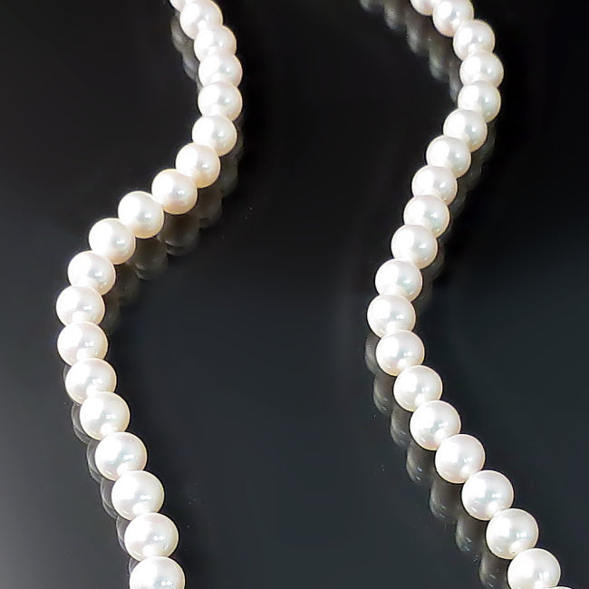 Classic White Pearl Strand Necklace