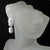 vintage bridal earrings cz pearl